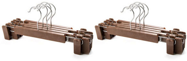리에노 AG 바지걸이, 브라운, 10개
