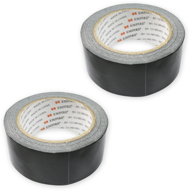 엠파이어 고급형 컬러 면테이프 45mm x 20m 검정, 2개