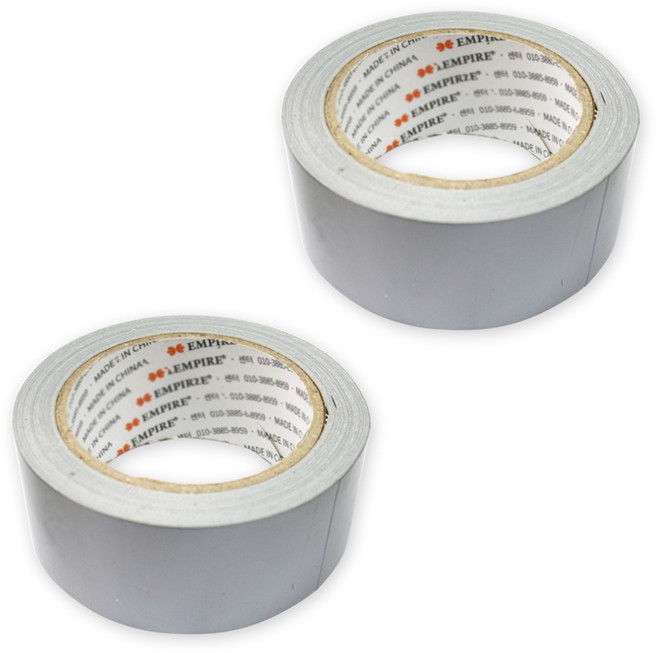 엠파이어 고급형 컬러 면테이프 48mm x 20m 회색, 2개