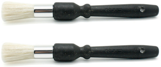 누보 그라인더 원형 청소붓, 빈티지블랙, 2개