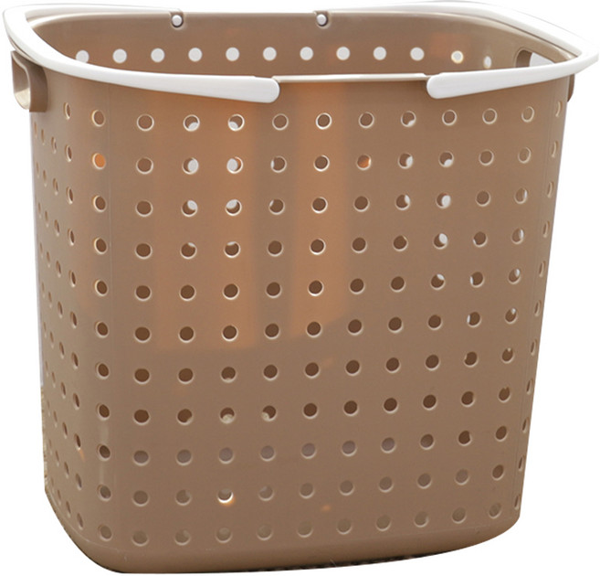코드리빙 다용도 빨래 보관 바구니 A, 브라운