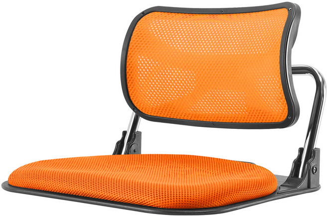 CHAIRFOCUS 素色網狀折疊和室椅, 橘色
