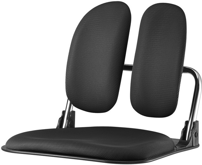 체어포커스 폴더 스마트듀얼 접이식 좌식의자, 블랙