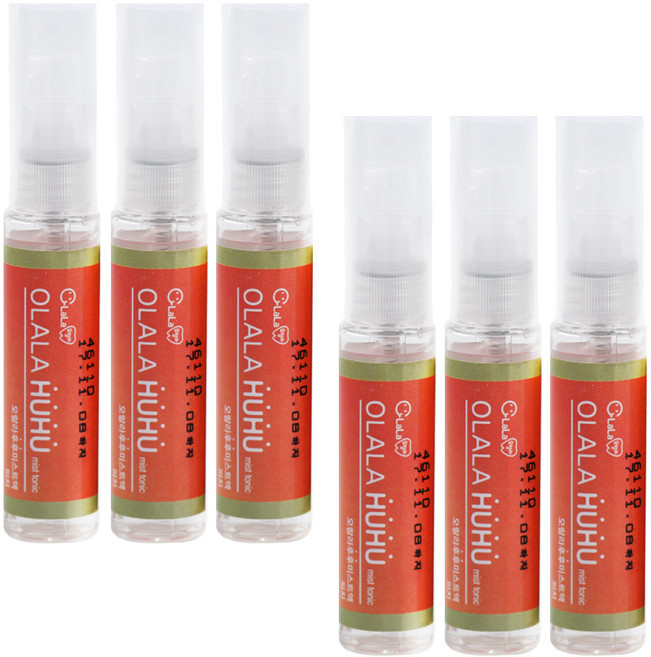 오랄라 후후 구강스프레이 피치, 6ml, 6개