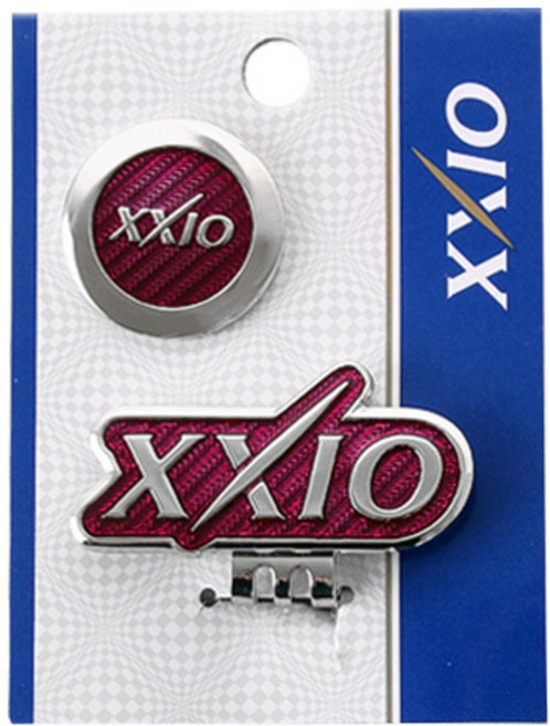 XXIO 格紋印花高爾夫球標 帽夾式 + 磁吸式組 12159mg, 粉色, 1組