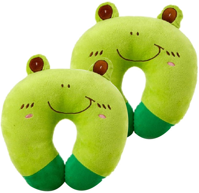 목쿠션 2p, 그린개구리