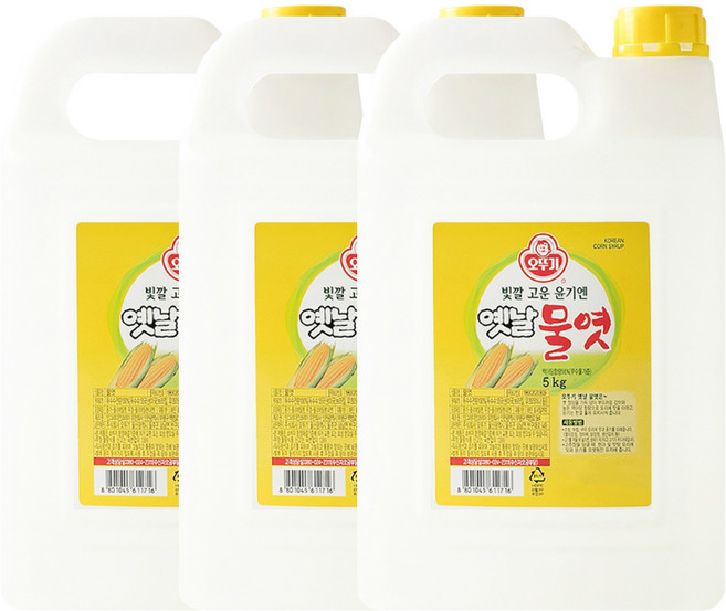 오뚜기옛날 물엿, 5kg, 3개