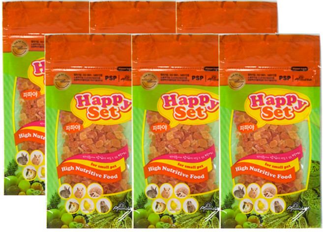 해피세트 PSP 파파야칩 반려동물 간식, 70g, 6개