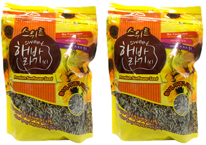 스위트 해바라기씨, 500g, 2개
