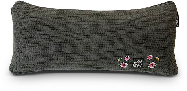 베고자니 피그먼트 사각 편백메밀베개, 숯색, 1개