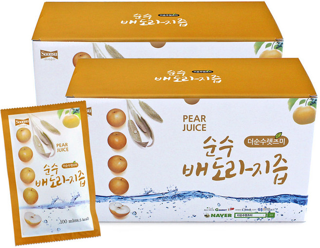 더순수렛츠미 순수 배도라지즙, 3L, 2개