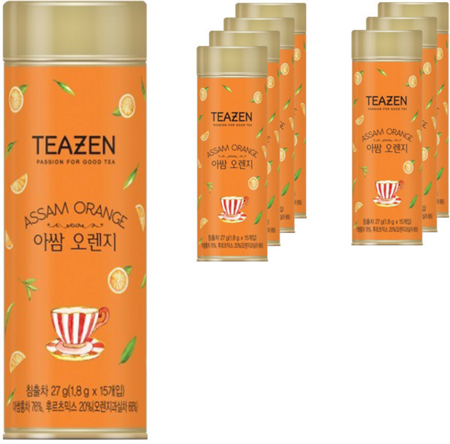 티젠 아쌈 오렌지 삼각티백 15p, 27g, 15개, 1개