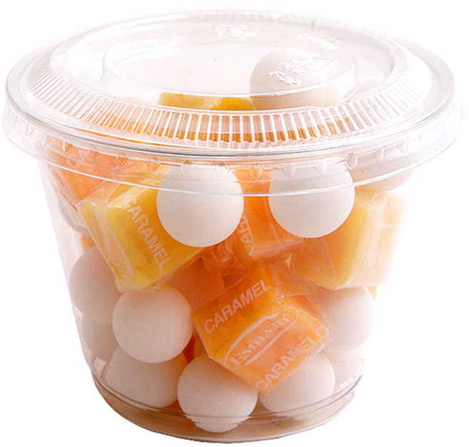 봄91 디저트컵 컵 270ml + 평면 막힘 뚜껑 세트, 1개, 100세트