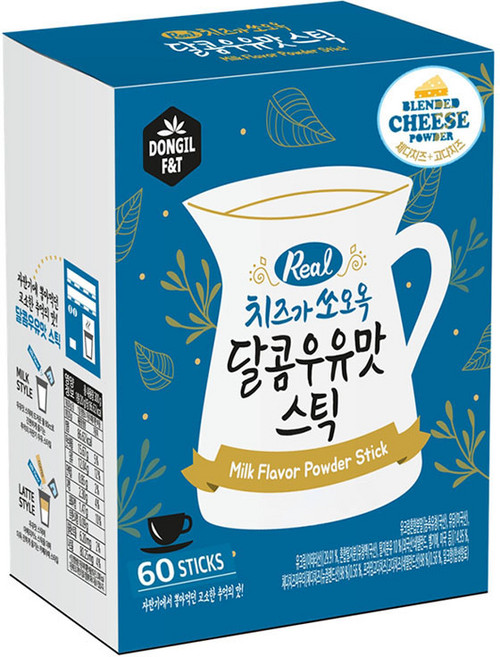 동일에프앤티 치즈가 쏘오옥 달콤우유맛 스틱, 20g, 60개입, 1개