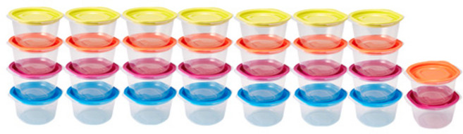 씨밀렉스 쿡밥 밀폐용기 275ml, 랜덤 발송, 30개