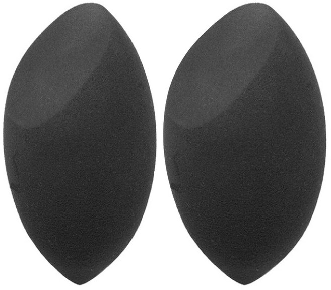 메이크업 리얼 스펀지 퍼프, 블랙, 2개입