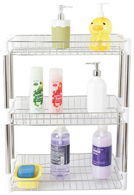 데코즈인 갤러리 다용도 사각선반 3단, 혼합 색상, 1개