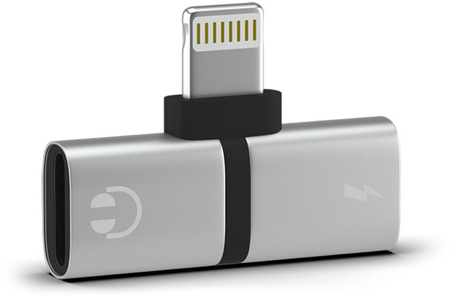 요이치 아이폰 이어폰젠더 리버미니, 실버, 1개