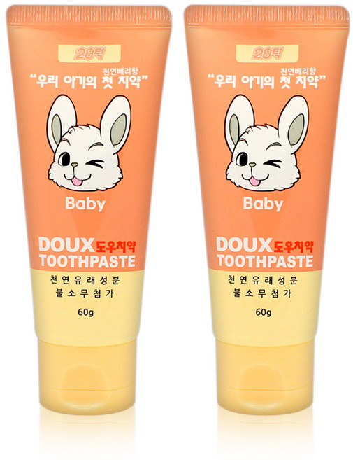 28탁 이엘 키즈 도우 치약, 60g, 2개