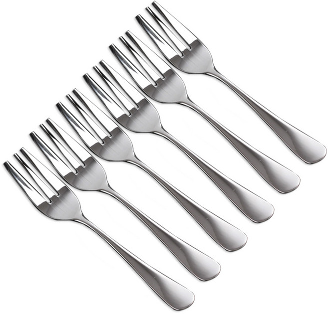 커트러리 케이크포크, 실버, 6개