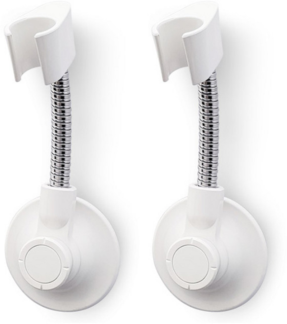 스파이더락 자바라샤워기걸이20 2개입, 화이트