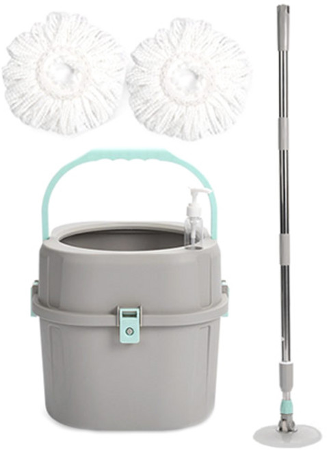 오션웰리빙 올인원 이지 스핀클리너 + 걸레 2P, 1세트