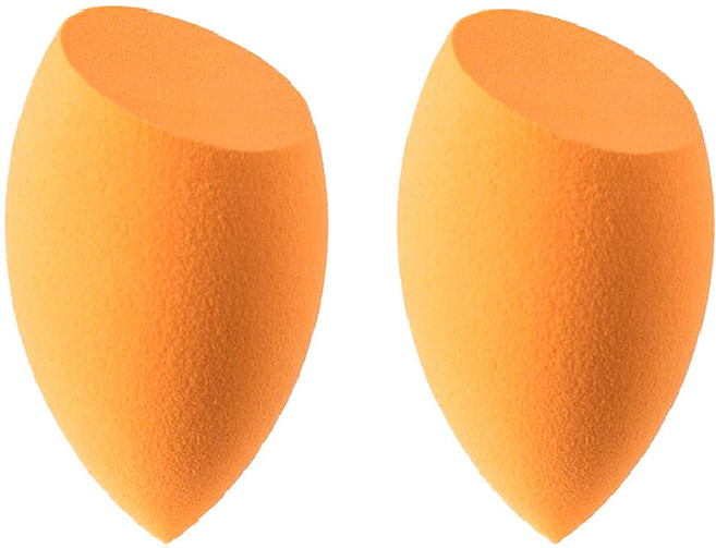 메이크업 리얼 스펀지 퍼프, 오렌지, 2개