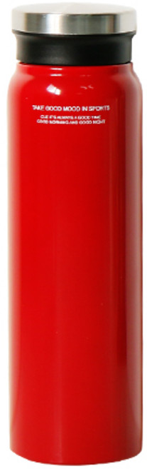 PUKO 霧面底部不鏽鋼隨行杯, 紅色, 750ml