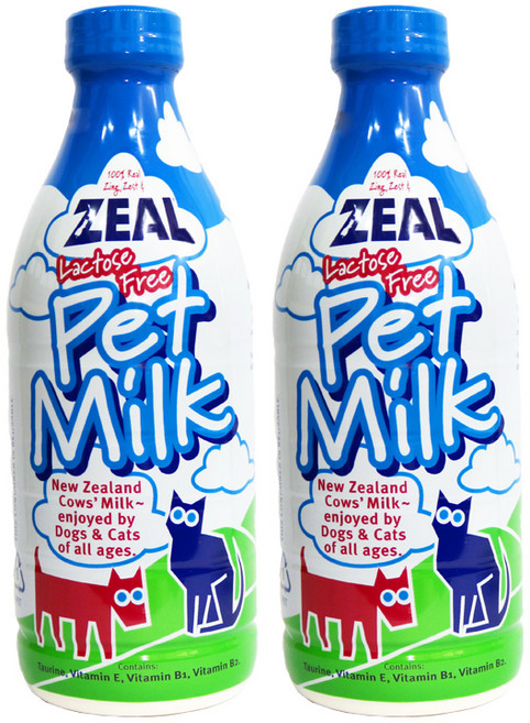 질 뉴질랜드 강아지 펫밀크, 우유맛, 1L, 2개