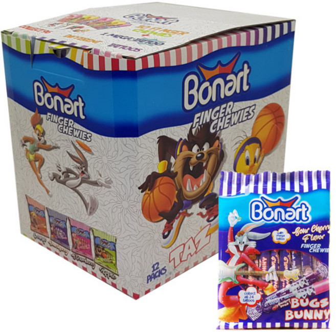 보나르 핑거 츄잉캔디 사우어체리맛, 67g, 12개