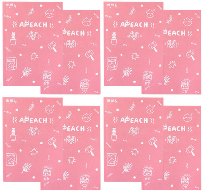 KAKAO FRIENDS 可愛印花空白筆記本, Apeach, 8個