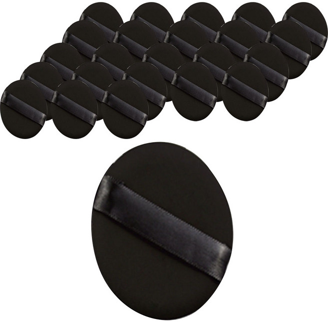 올 블랙 찰떡 에어쿠션 퍼프, 24개