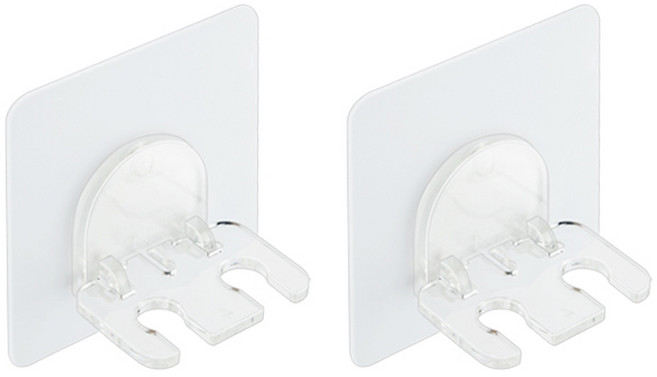 디허브 밀착패드 칫솔걸이 2인용, 2개