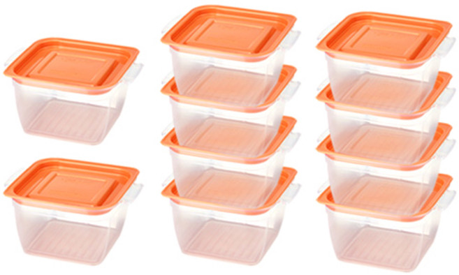 씨밀렉스 쿡밥 전자레인지 냉동밥용기 랜덤 발송, 10개, 750ml