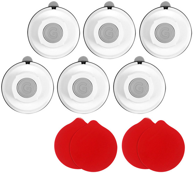 글라스터 멀티 후크 소 3p + 보조패드 2p 세트, 화이트, 2세트