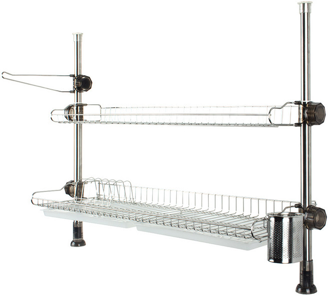 리딜 스마트 기둥식 씽크선반 800 2단 반투명쟁반