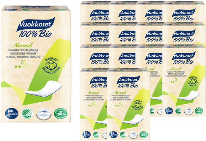 뷰코셋 바이오 팬티라이너, 일반, 26개입, 15개