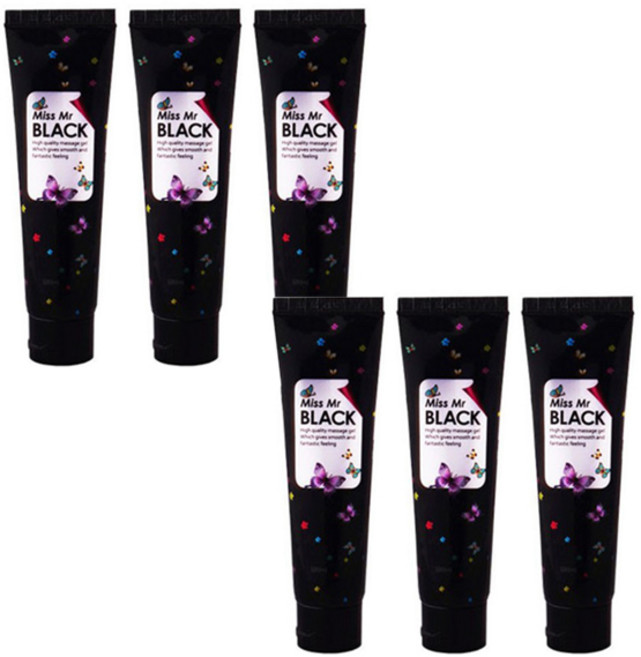 미스미스터 튜브형 블랙 마사지 젤 무향, 100ml, 6개