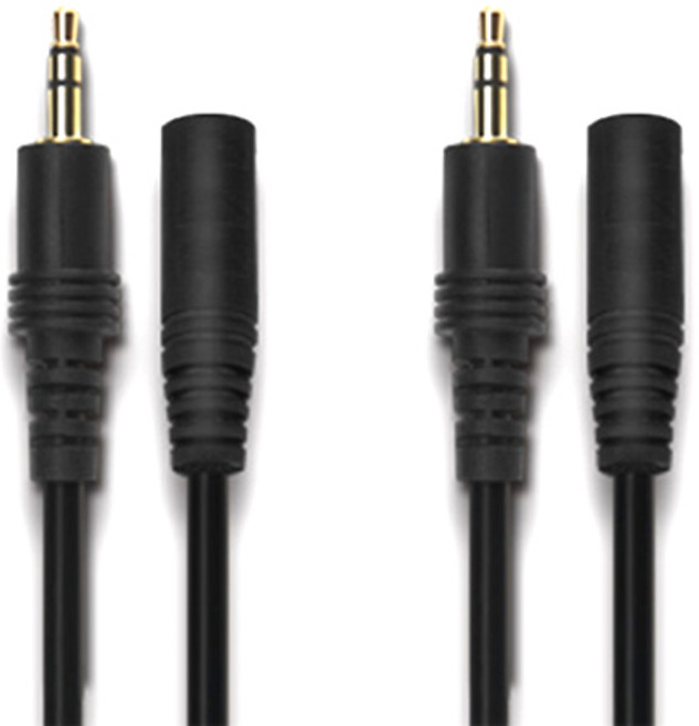 칼론 고급형 스테레오 연장케이블 AUX선 10m 2p, Stereo Extension cable, 블랙