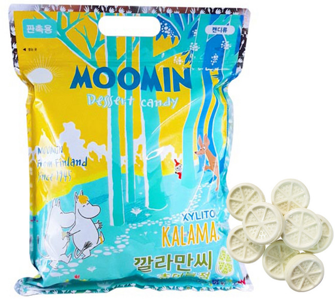 무민 자일리톨 깔라만씨 츄어블정 대용량, 600g, 1개