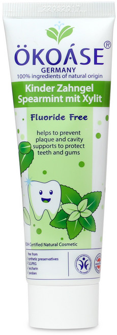 OKOASE 외코아제 무불소치약 스피아민트 유아치약, 1개, 50ml
