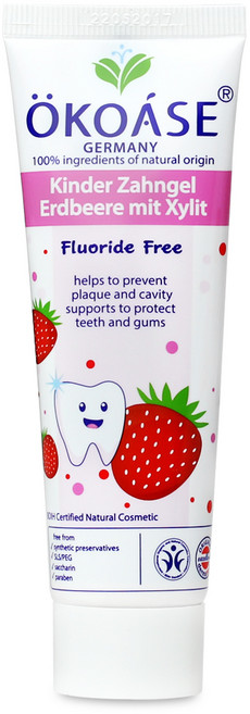 OKOASE 외코아제 무불소치약 스트로베리 유아치약, 1개, 50ml