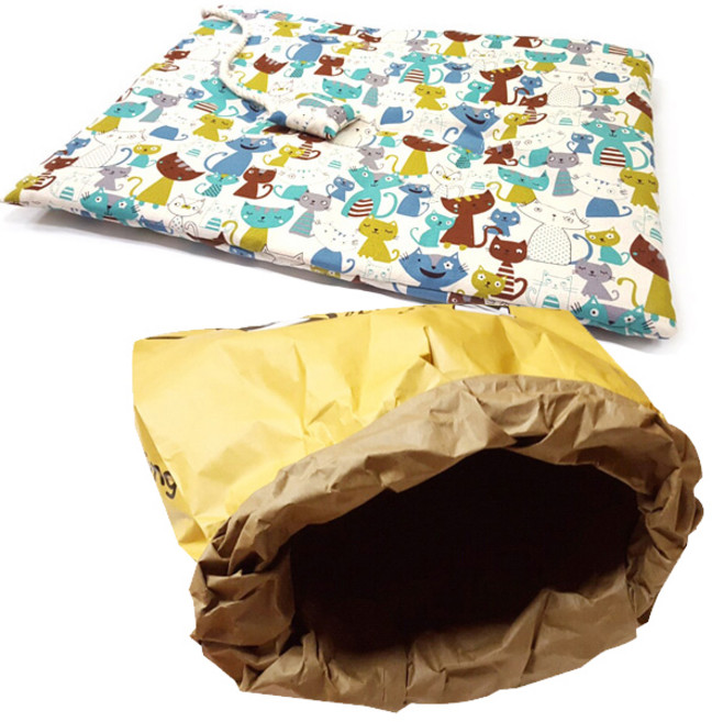 힐링타임 시크릿 페이퍼하우스 + 꿀잼 방석, 혼합 색상, 1개