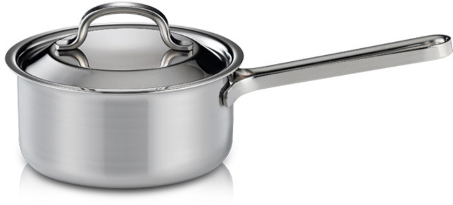 한일스텐레스 인덕션 통 3중 샤인 스테인레스 편수냄비, 16cm, 1개