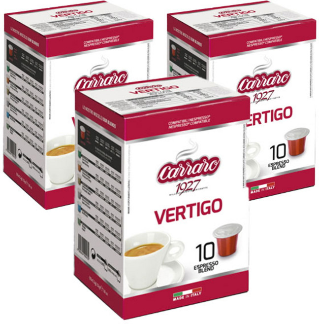 까라로 네스프레소 호환 캡슐 베르티고 10p, 52g, 10개입