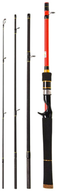 YOMOSI LEO 4節插節路亞竿 27874-B198, 混合顏色