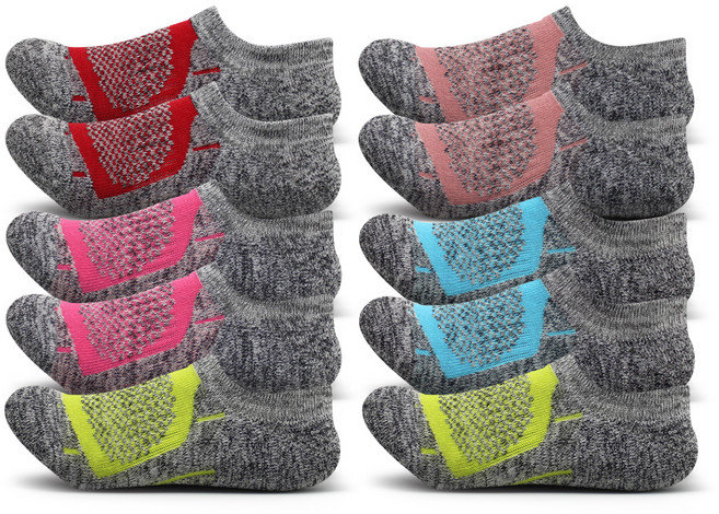 티아이바로 여성용 페이크삭스 등산양말 10켤레, 랜덤 발송, 1세트