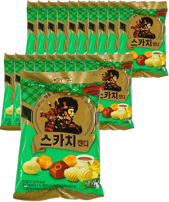 롯데웰푸드 스카치 세가지맛, 157g, 20개