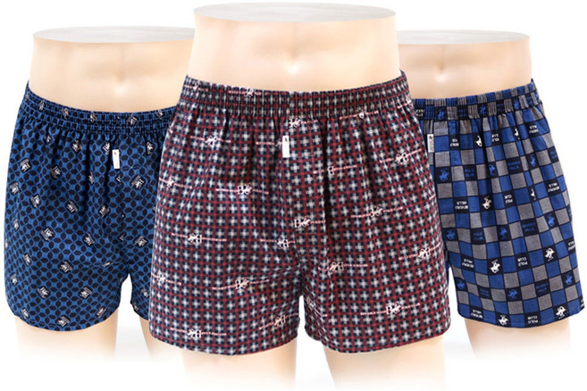 비버리힐스폴로클럽 남성용 통기성 0154 순면 트렁크 3종