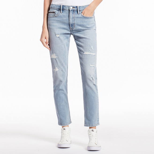 캘빈클라인 진 여성용 슬림 보이프렌드 데님팬츠